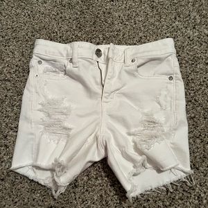 White American Eagle Jean Shorts